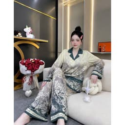 [ HÀNG HOT - ĐẲNG CẤP THỜI TRANG ] đồ bộ satin nữ, đồ ngủ cao cấp size 43KG-80KG 1