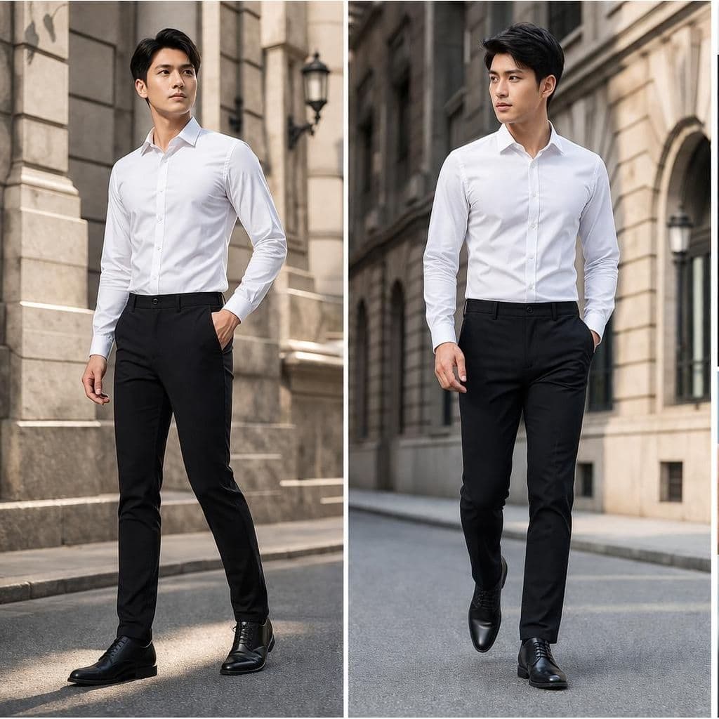 quần dài đi làm (CO GIÃN) Quần tây nam Co Giãn trung niên mã 55, chất vải quần tây cotton êm ái