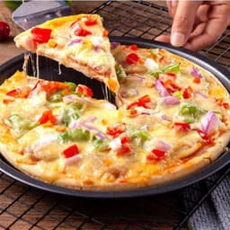 Chảo nướng bánh Pizza bằng thép Carbon chống dính H & X 10 / 11 / 12 / 14 Inch Khay tròn Dụng cụ nhà bếp 7