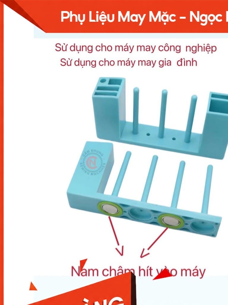 giá để suốt chỉ để tô vít có nam châm hít đế đựng suốt có nam chân hít