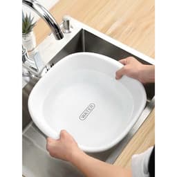 Bộ 3 Chậu Nhựa Đa Năng Hình Vuông 2 Lớp, Chậu Rửa Rau Củ Quả, Nhựa PP Cao Cấp An Toàn 4