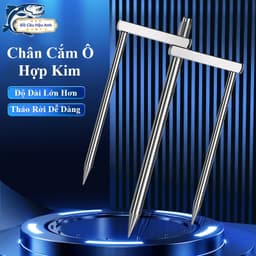 Chân Ô Cắm Đất Hợp Kim Mạ Crom Cao Cấp, Siêu Cứng Chống Gỉ DCC12 1