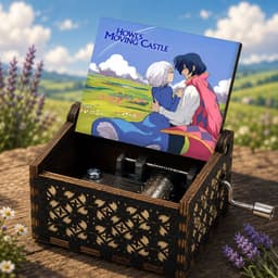 Hộp nhạc sinh nhật Howl Totoro Chihiro Ghibli studio quà tặng trang trí xinh xắn ý nghĩa 2