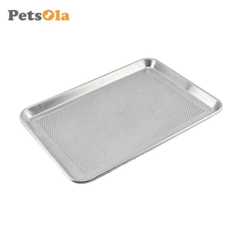 PETSOLA Thương Mại Nhôm Pizza Chảo Đục Lỗ Tấm Nướng Bánh Chống Dính Hình Chữ Nhật Khay Bánh Mì Lò Nướng Bộ Dụng Cụ Nướng Bánh