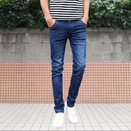 Quần jean nam 4 màu chất bò co dãn 4 chiều mẫu mới chuẩn shop quần bò nam QJP9EV777 Menswear Pants 2
