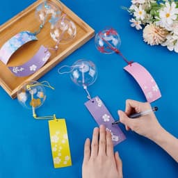 Chuông Gió Thủy Tinh Nhật Bản Furin Treo Trang Trí Phòng Ngủ Bàn Học Decor Xinh Quà Tặng May Mắn 6