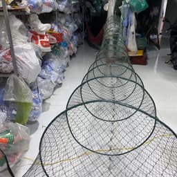 Lú miệng Thái 14 vành, kích thước lớn: dài 5m, miệng rộng 1,6m, cao 1m. Sử dụng lưới Thái chỉ cước to size 9 5