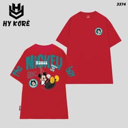 Áo Thun Chuột Vui Vẻ The Boy 3374 Localbrand HY KORÉ Vải Cotton 100% Co giãn 2 Chiều 250gsm Phom Rộng Unisex Oversize 7