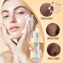 🎨Sữa Rửa Mặt SADOER Collagen Chống Nhăn Làm Sạch Sâu Mousse Nuôi Dưỡng Ẩm Chăm Sóc Da 120ml 6