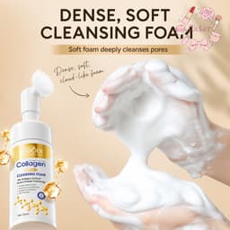 🎨Sữa Rửa Mặt SADOER Collagen Chống Nhăn Làm Sạch Sâu Mousse Nuôi Dưỡng Ẩm Chăm Sóc Da 120ml 3