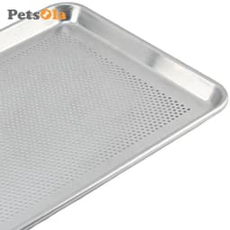 PETSOLA Thương Mại Nhôm Pizza Chảo Đục Lỗ Tấm Nướng Bánh Chống Dính Hình Chữ Nhật Khay Bánh Mì Lò Nướng Bộ Dụng Cụ Nướng Bánh 4