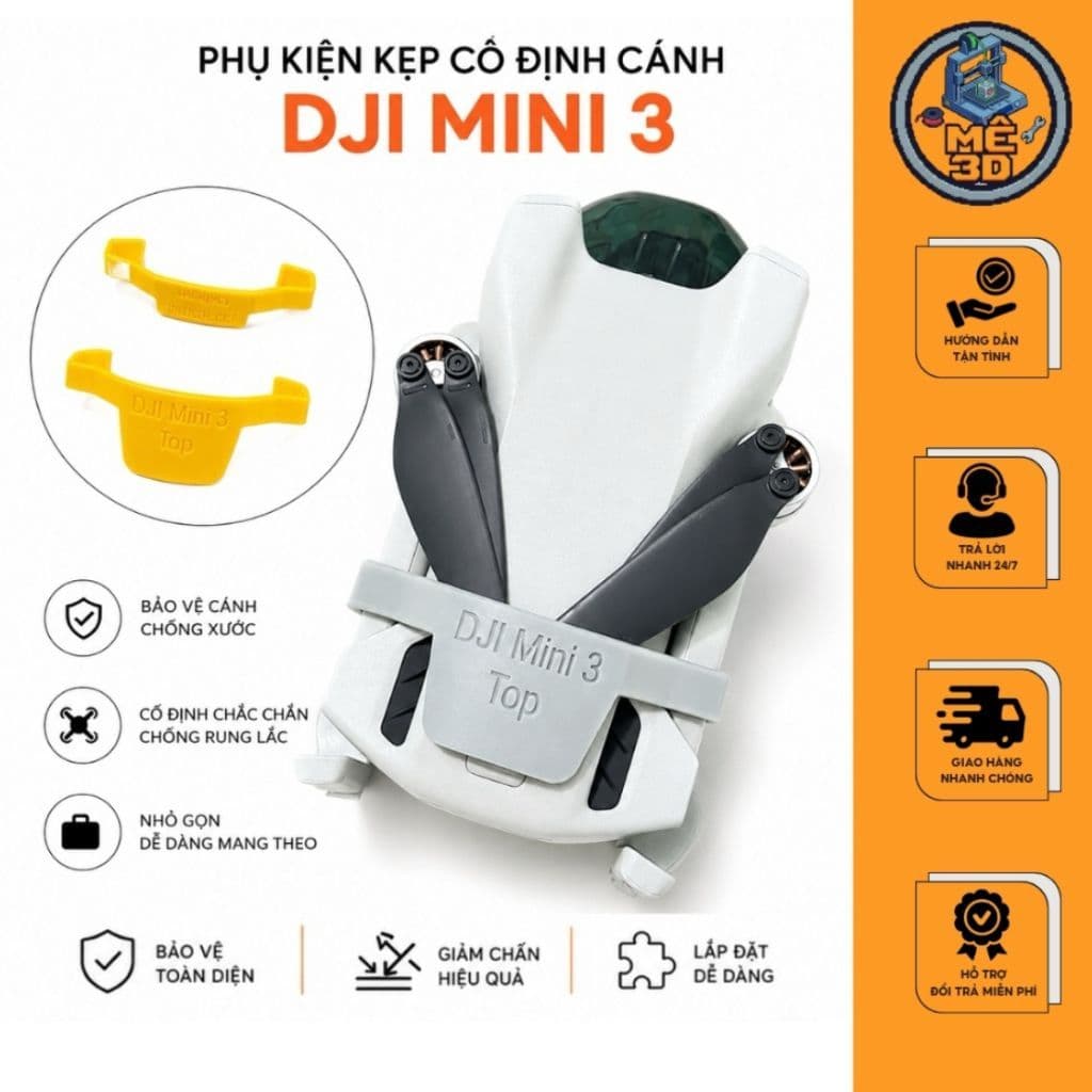 Kẹp Cố Định Cánh Cho Flycam DJI Mini3 / Mini3 Pro Drone - Phụ Kiện Flycam [Mê 3D]