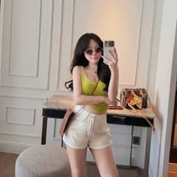 Quần Short Jean Nữ CHEZIHOUSE Vải Jean Mềm Qc Lưng Cao Tôn Dáng #8601-04 4 màu siêu đẹp 6