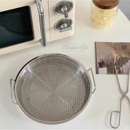 Bộ Khay Kèm Vỉ Lưới Lọc Dầu Chất Liệu Inox 304 Cao Cấp 20cmVỉ Khay Ráo Dầu Đồ Chiên Nhà Bếp, Giúp Đồ Ăn Không Còn Dầu Mỡ 5