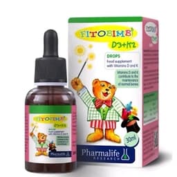 FITOBIMBI D3+K2 bổ sung vitamin D3 giúp hỗ trợ hấp thu canxi cho cơ thể,hỗ trợ xương,răng,còi xương>BUN BUN SHOP 1