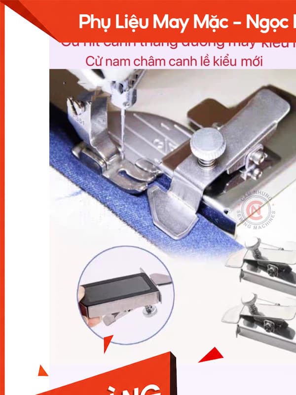 cử hít canh thẳng đường may cử chặn vải có hít cử canh lề nam châm loại mới