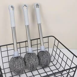 Chổi Cọ Xoong Cọ Nồi Chảo Inox 304 Đánh Bay Vết Bẩn,  Tiện Dụng, Dễ Cầm, Dùng Lâu Không Sợ Hư Hỏng 6