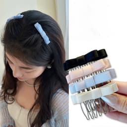 Set 2 Kẹp Xược Tóc Đính Nơ Tạo Độ Bồng Tóc Cho Nữ Siêu Xinh Phong Cách Korea Siêu Hot 4