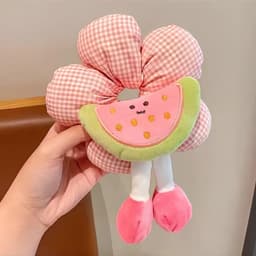 BEAN - Dây buộc tóc phao Hoa phong cách Hàn Quốc thiết kế đáng yêu 2