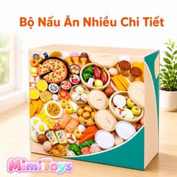 Bộ Đồ Ăn Nhà Bếp MimiToys 88 Món - Đồ Chơi Mô Phỏng Thực Phẩm Cho Bé Chơi Đồ Hàng 5