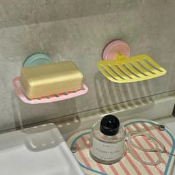 Kệ Để Xà Phòng Hút Chân Không Nhỏ Gọn, Dán Tường Không Khoan, Chống Nước, Chịu Lực Tốt 8