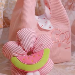 BEAN - Dây buộc tóc phao Hoa phong cách Hàn Quốc thiết kế đáng yêu 8