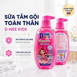 Sữa tắm gội Dnee Kids 400ml cho bé trên 3 tuổi – Mềm mịn da, tóc mượt – Dịu nhẹ an toàn 1