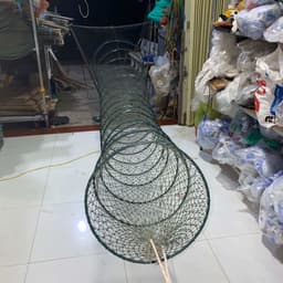 Lú miệng Thái 14 vành, kích thước lớn: dài 5m, miệng rộng 1,6m, cao 1m. Sử dụng lưới Thái chỉ cước to size 9 4