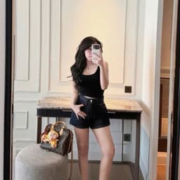 Quần Short Jean Nữ CHEZIHOUSE Vải Jean Mềm Qc Lưng Cao Tôn Dáng #8601-04 4 màu siêu đẹp 7