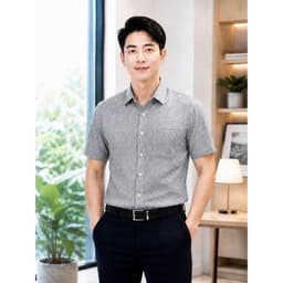 Áo Nam Áo sơ mi nam LINEN XÔ tay ngắn trung niên combo nhiều màu mã 001 chất cotton 6