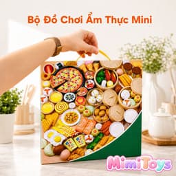 Bộ Đồ Ăn Nhà Bếp MimiToys 88 Món - Đồ Chơi Mô Phỏng Thực Phẩm Cho Bé Chơi Đồ Hàng 4