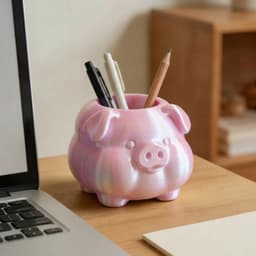 3d In Hình Hình Chú Heo Giá Đỡ Để Bàn mini Hộp Bảo Quản Để Bàn Lưu Trữ Trang Trí Văn Phòng Tượng Heo Dễ Thương 8
