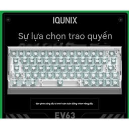 Bàn phím Gaming Rapid Trigger Iqunix EV63 EZ60 EZ63 EZ80 (Mạnh hơn Wooting60he) 3