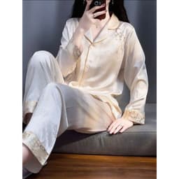 [ HÀNG HOT - ĐẲNG CẤP THỜI TRANG ] đồ bộ satin nữ, đồ ngủ cao cấp size 43KG-80KG 4