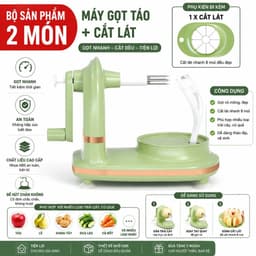 Máy gọt trái cây đa năng - Giải pháp tối ưu cho việc gọt vỏ trái cây dễ dàng! 3