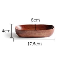 Khay hình thuyền URKIBESOTA, Bát phục vụ hình thuyền thủ công bền bỉ, Hộp đựng thực phẩm phong cách Nhật Bản hình chữ nhật trang trí Đồ dùng bằng gỗ 2