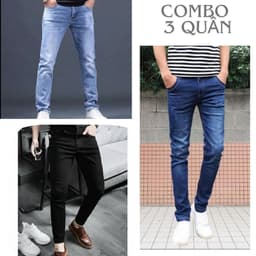 Quần jean nam 4 màu chất bò co dãn 4 chiều mẫu mới chuẩn shop quần bò nam QJP9EV777 Menswear Pants 6