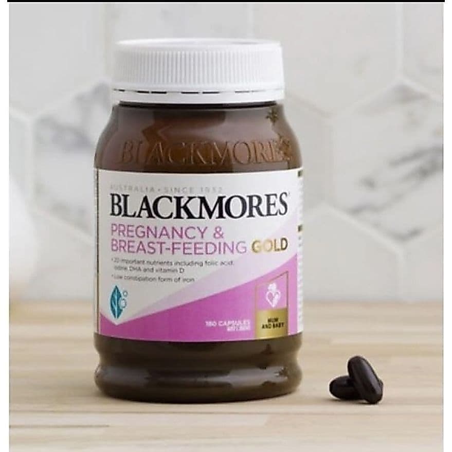 Vitamin cho mẹ bầu và cho con bú Blackmores Pregnancy & Breastfeeding Gold của Úc, lọ 180 viên ( Bầu BLM )