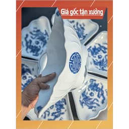 BÁT Gà Hoạ Tiết Rồng Phượng Hàng Bát Tràng 2