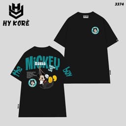 Áo Thun Chuột Vui Vẻ The Boy 3374 Localbrand HY KORÉ Vải Cotton 100% Co giãn 2 Chiều 250gsm Phom Rộng Unisex Oversize 6