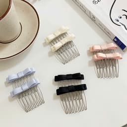 Set 2 Kẹp Xược Tóc Đính Nơ Tạo Độ Bồng Tóc Cho Nữ Siêu Xinh Phong Cách Korea Siêu Hot 9