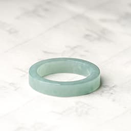 Tự Nhiên Myanmar Ngọc Nhẫn Vuông Đơn Giản Jadeite Nhẫn Ác Warding Đuôi Nhẫn Cặp Đôi Trang Sức 6