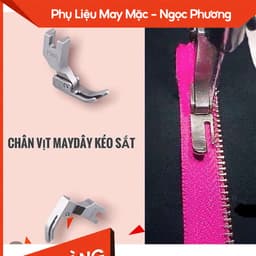 chân vịt mẹ bồng con may mí nhỏ 3 ly P361 may dây kéo máy may 1 kim công nghiệp 1