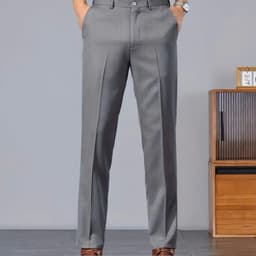 quần dài đi làm (CO GIÃN) Quần tây nam Co Giãn trung niên mã 55, chất vải quần tây cotton êm ái 5
