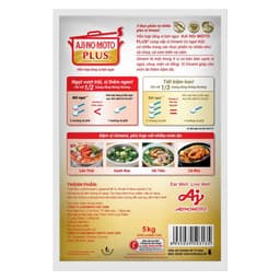 Nguyên Thùng 4 Gói Hỗn Hợp Tăng Vị Bột BỘT NGỌT AJINOMOTO PLUS 5 Kg Gói - Thùng 3