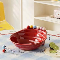 Đĩa Đựng Trái Cây, Hoa Quả Kèm Xiên Cắm, Đĩa Đựng Trái Cây Kèm Nĩa, Chất Liệu Nhựa PP Cao Cấp 9