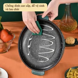 Chảo Nướng Điện Đa Năng 26cm Vân Đá Chống Dính, Bếp Nướng Điện Chống Dính, Nướng Thịt BBQ Hàn Quốc 3
