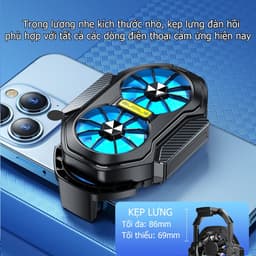Tản nhiệt điện thoại FS01 làm mát nhanh chóng nhỏ gọn không bị vướng tay cầm 9