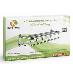 Giá Treo Khăn KYTO HOME Nhà Tắm, Vắt khăn giàn nhà tắm inox 304 - TUIDO SHOP 8