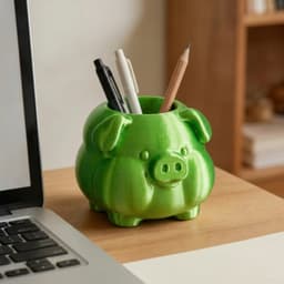3d In Hình Hình Chú Heo Giá Đỡ Để Bàn mini Hộp Bảo Quản Để Bàn Lưu Trữ Trang Trí Văn Phòng Tượng Heo Dễ Thương 9